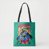 Batman | Frau unter Mistletoe naughty oder Nice Tasche (Vorderseite)