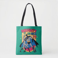 Batman | Frau unter Mistletoe naughty oder Nice