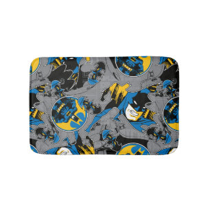 Batman Full Throttle Wurf Muster Badematte