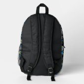Batman Full Throttle Wurf Muster Bedruckter Rucksack (Rückseite)