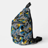Batman Full Throttle Wurf Muster Crossbody Bag (Rechte Ecke)