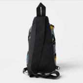 Batman Full Throttle Wurf Muster Crossbody Bag (Rückseite)