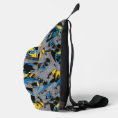Batman Full Throttle Wurf Muster Crossbody Bag (Rechts)