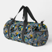 Batman Full Throttle Wurf Muster Duffle Bag (Rechte Ecke)