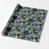 Batman Full Throttle Wurf Muster Geschenkpapier (Ungerollt)