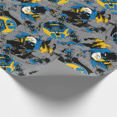 Batman Full Throttle Wurf Muster Geschenkpapier (Ecke)