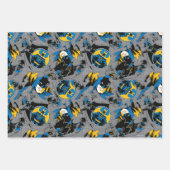 Batman Full Throttle Wurf Muster Geschenkpapier Set (Vorderseite 2)