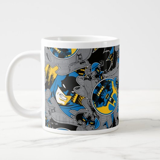 Batman Full Throttle Wurf Muster Jumbo-Tasse (Links)
