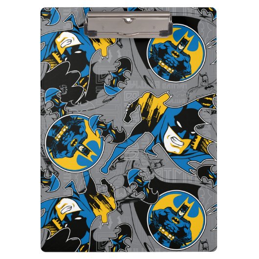 Batman Full Throttle Wurf Muster Klemmbrett (Vorderseite)