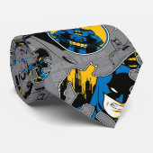 Batman Full Throttle Wurf Muster Krawatte (Gerollt)