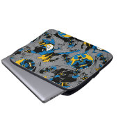 Batman Full Throttle Wurf Muster Laptopschutzhülle (Vorne Knopf)