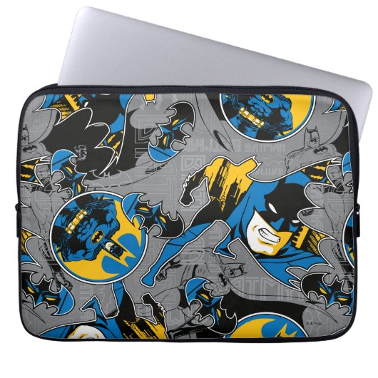 Batman Full Throttle Wurf Muster Laptopschutzhülle (Vorderseite)