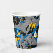 Batman Full Throttle Wurf Muster Pappbecher (Links)
