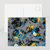 Batman Full Throttle Wurf Muster Postkarte (Vorne/Hinten)