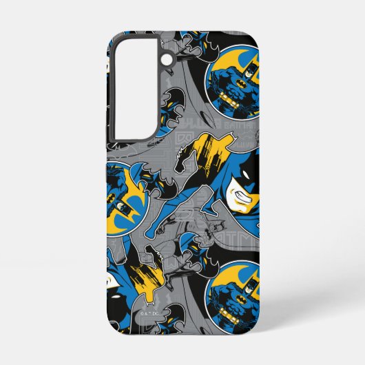 Batman Full Throttle Wurf Muster Samsung Galaxy Hülle (Rückseite)