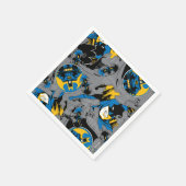 Batman Full Throttle Wurf Muster Serviette (Ecke)