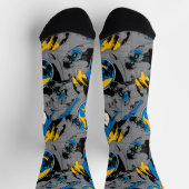 Batman Full Throttle Wurf Muster Socken (Oben)