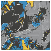 Batman Full Throttle Wurf Muster Stoff (Nahaufnahme)