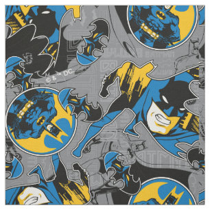 Batman Full Throttle Wurf Muster Stoff