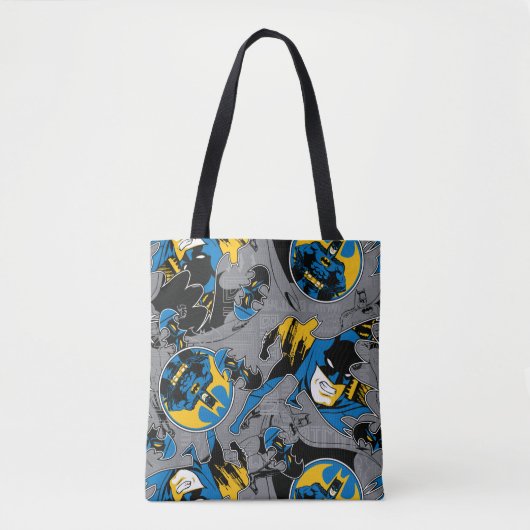 Batman Full Throttle Wurf Muster Tasche (Vorderseite)