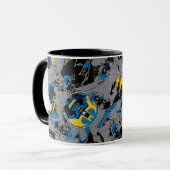 Batman Full Throttle Wurf Muster Tasse (Vorderseite Links)