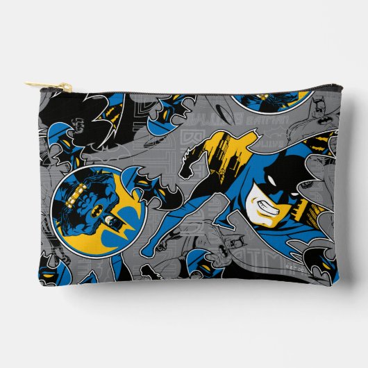Batman Full Throttle Wurf Muster Zubehörtasche (Vorderseite)