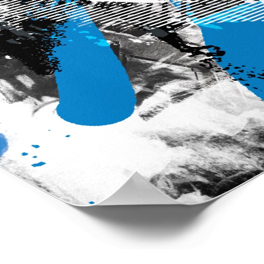 Batman Future Cityscape Montage Poster (Ecke)