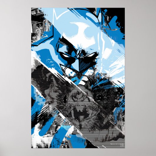 Batman Future Cityscape Montage Poster (Vorne)