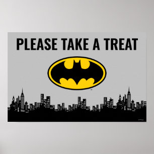 Batman   Geburtstag Nehmen Sie ein Leckerei-Zeiche Poster