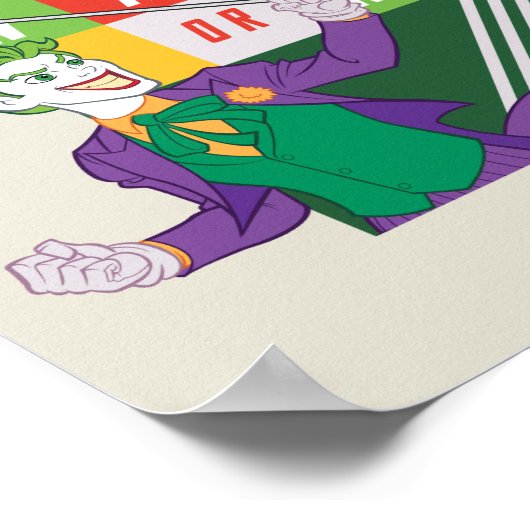 Batman gegen Joker "Naughty oder Nice" Poster (Ecke)