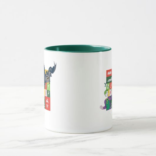 Batman gegen Joker "Naughty oder Nice" Tasse (Zentrum)