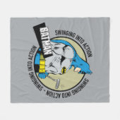 Batman Golfing - Einstieg Fleecedecke (Vorderseite (Horizontal))