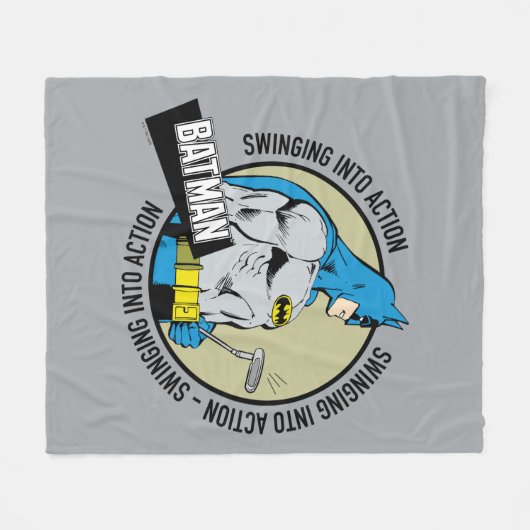 Batman Golfing - Einstieg Fleecedecke (Vorderseite (Horizontal))