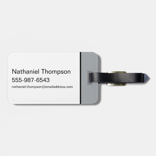 Batman Golfing - Einstieg Gepäckanhänger (Rückseite horizontal)