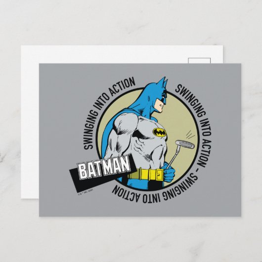 Batman Golfing - Einstieg Postkarte (Vorne/Hinten)