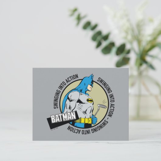 Batman Golfing - Einstieg Postkarte (Stehend Vorderseite)