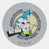Batman Golfing - Einstieg Runder Aufkleber (Vorderseite)