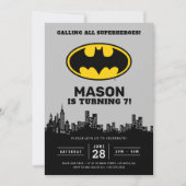 Batman - Gotham City | Einladung zum Geburtstag (Vorderseite)