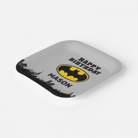 Batman - Gotham City | Geburtstag Pappteller (Gewinkelt)