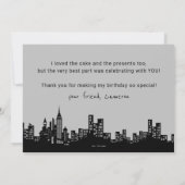 Batman Gotham City | Geburtstag Vielen Dank Dankeskarte (Rückseite)