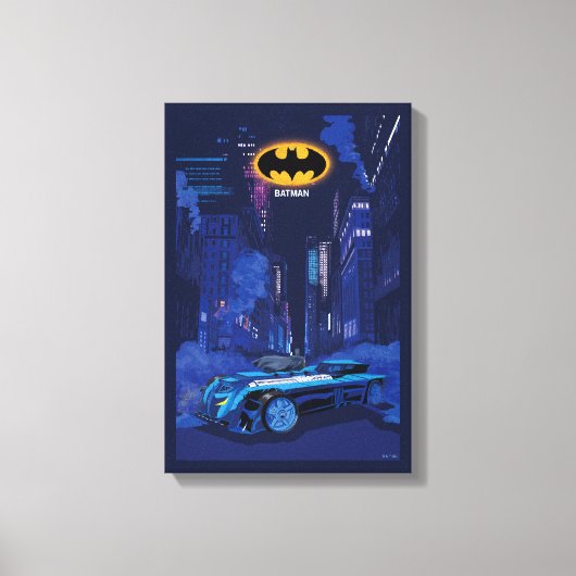 Batman Gotham City Night Patrol Leinwanddruck (Vorderseite)