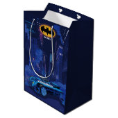 Batman Gotham City Night Patrol Mittlere Geschenktüte (Rückseite Schrägansicht)