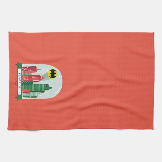 Batman Gotham City™ Snow Globe Grafik Geschirrtuch (Horizontal)