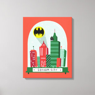 Batman Gotham City™ Snow Globe Grafik Leinwanddruck