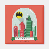 Batman Gotham City™ Snow Globe Grafik Magnet (Vorne)