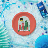 Batman Gotham City™ Snow Globe Grafik Pappteller (Party)