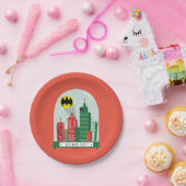 Batman Gotham City™ Snow Globe Grafik Pappteller (Party)