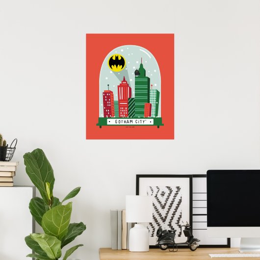 Batman Gotham City™ Snow Globe Grafik Poster (Heimbüro)