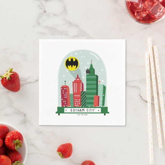 Batman Gotham City™ Snow Globe Grafik Serviette (Beispiel)