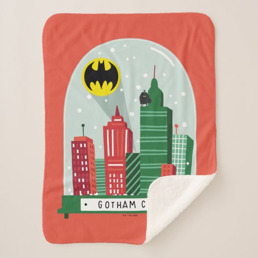 Batman Gotham City™ Snow Globe Grafik Sherpadecke (Vorderseite)